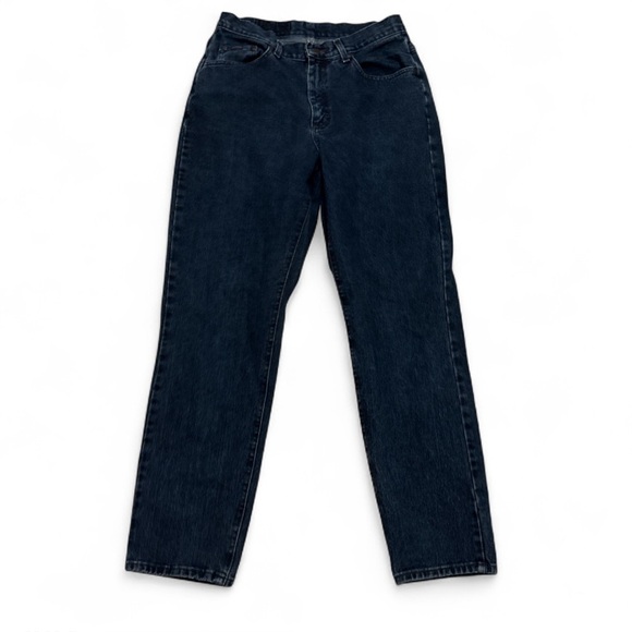 Riders by Lee Classic Fit Straight Leg Denim Jeans Women's 12 MED Blue Mid Rise - Picture 2 of 10